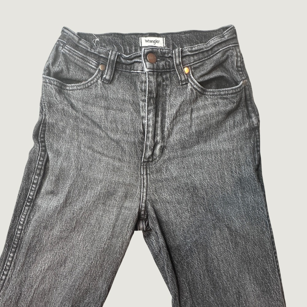 Wrangler Wanderer 622 Jeans Womens 25 High Rise Flare Black Denim W2H44131V